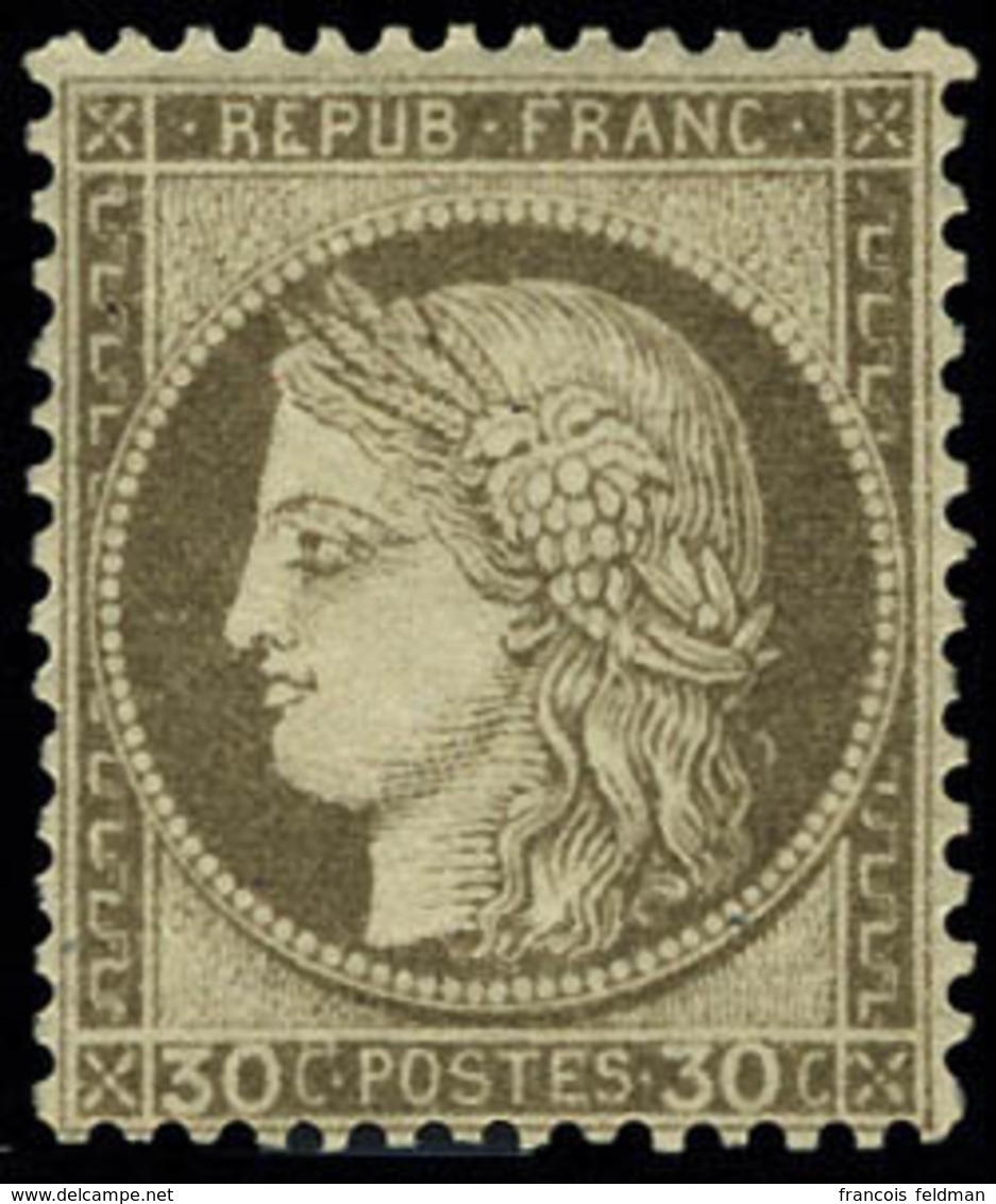 Neuf Avec Charnière N° 56, 30c Brun, T.B. Signé A Brun - Other & Unclassified
