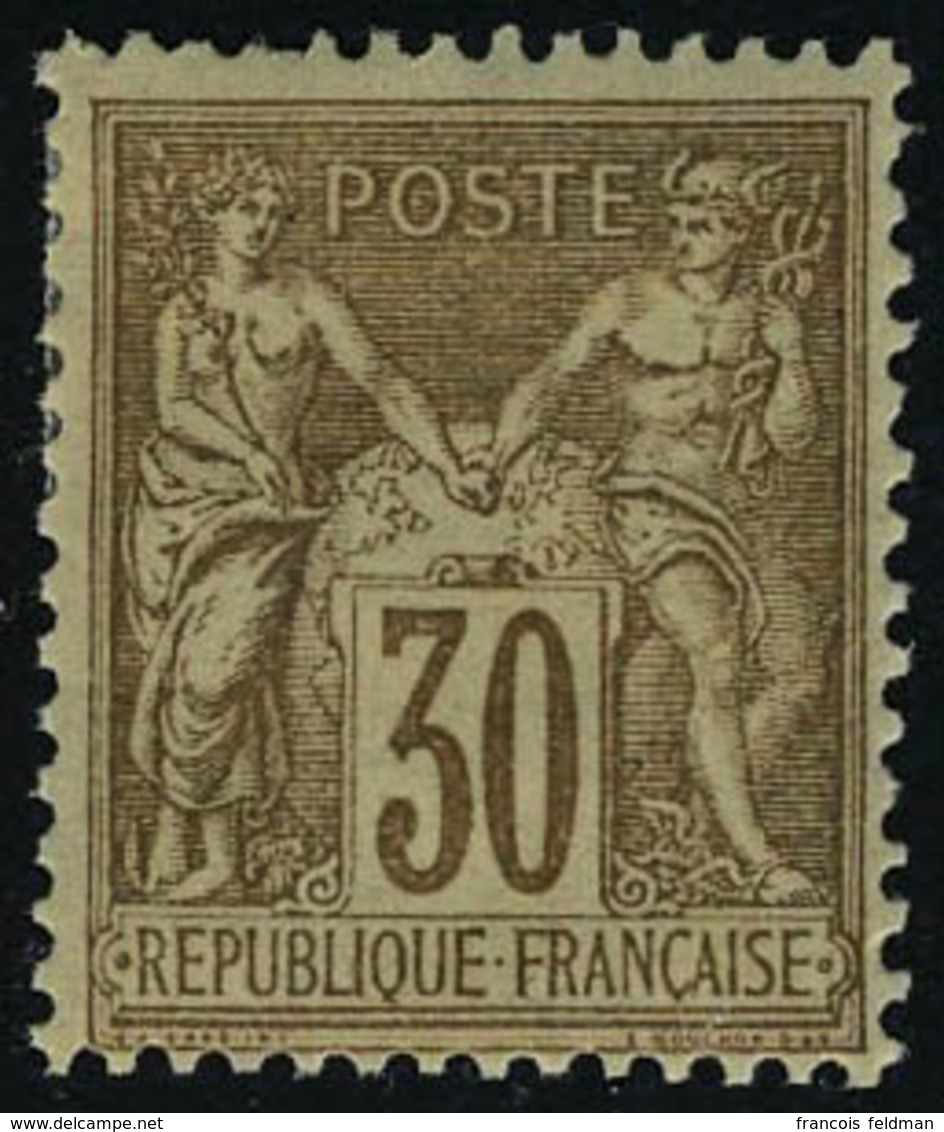 Neuf Avec Charnière N° 80, 30c Brun-jaune, Type II, T.B. - Autres & Non Classés