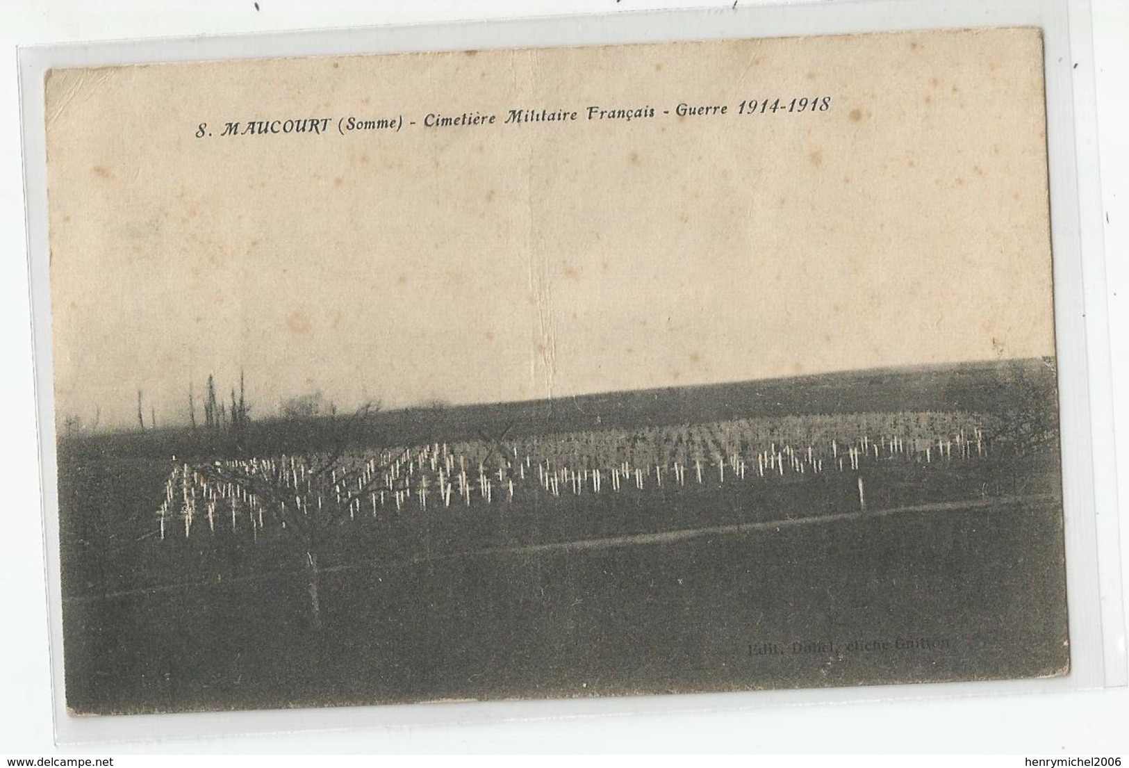80 Somme Maucourt Cimetière Militaire Français Guerre 14-18 - Other & Unclassified