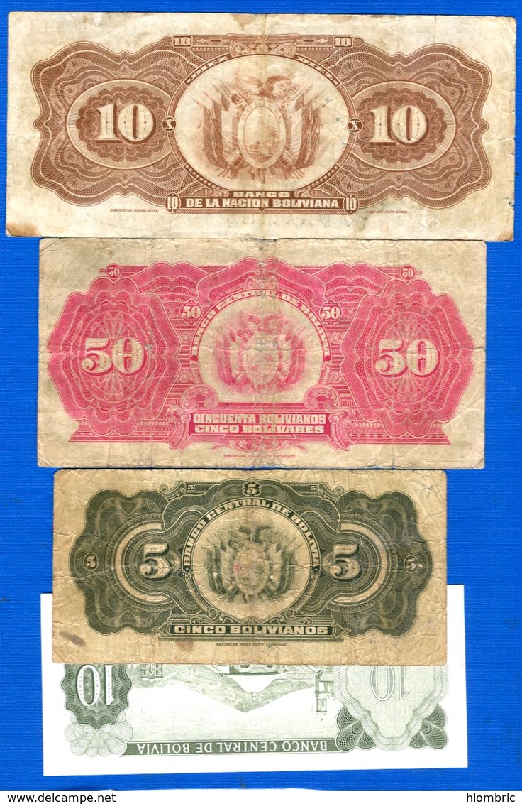 Bolivie  4  Billets - Bolivia