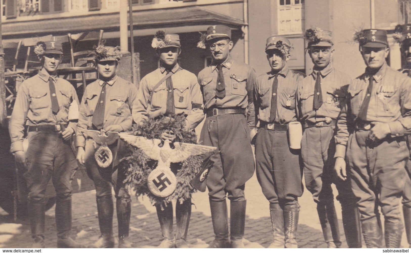 AK Propaganda / Soldaten / Reichsadler / Fest / Foto AK .. - Weltkrieg 1939-45