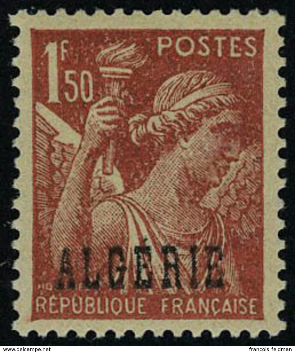 Neuf Avec Charnière N° 233a, 1.50 Iris, Sans Surcharge 2f, T.B. Rare, Signé Brun - Andere & Zonder Classificatie