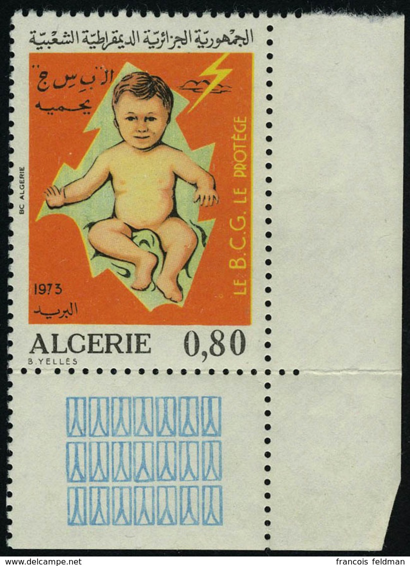 Neuf Sans Charnière N° 581a, 80c Tuberculose Millésime 1973 T.B. - Altri & Non Classificati