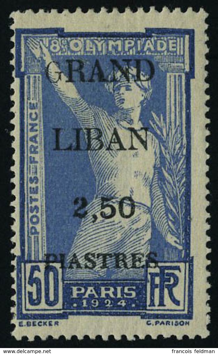 Neuf Avec Charnière N° 21, 2.50 Sur 50c JO 1924, G Maigre, T.B. - Sonstige & Ohne Zuordnung