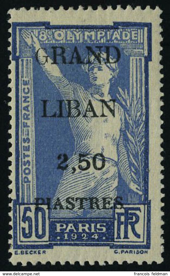 Neuf Avec Charnière N° 21, 2.50 Sur 50c JO 1924, G Maigre, T.B. - Andere & Zonder Classificatie