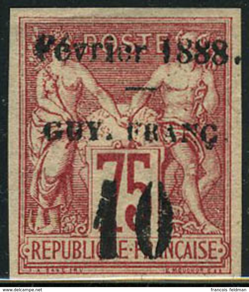 Neuf Avec Charnière N° 9a, 10 S/75c Carmin De 1877, TB - Other & Unclassified