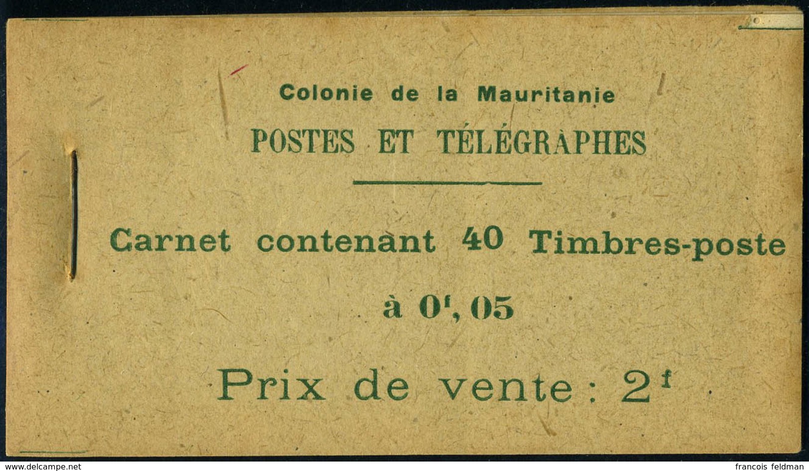 Neuf Sans Charnière N° 20, 5c Vert-jaune Et Vert, Carnet De 40 T., TB - Maury Carnet N° 1 - Andere & Zonder Classificatie