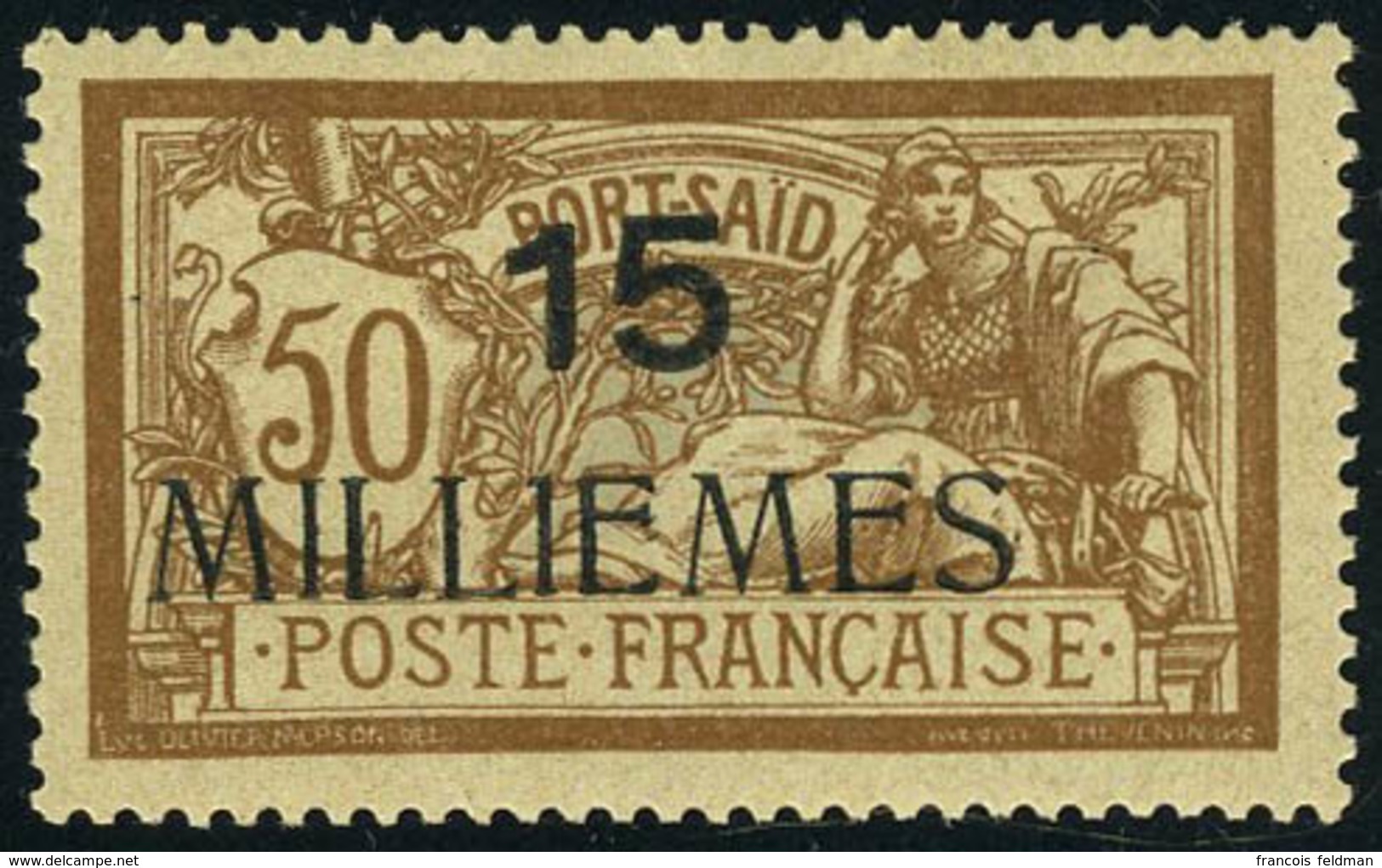 Neuf Sans Charnière N° 45bC, 15 MILL1EMES S/50c, TB - Maury Tirage 42 - Andere & Zonder Classificatie