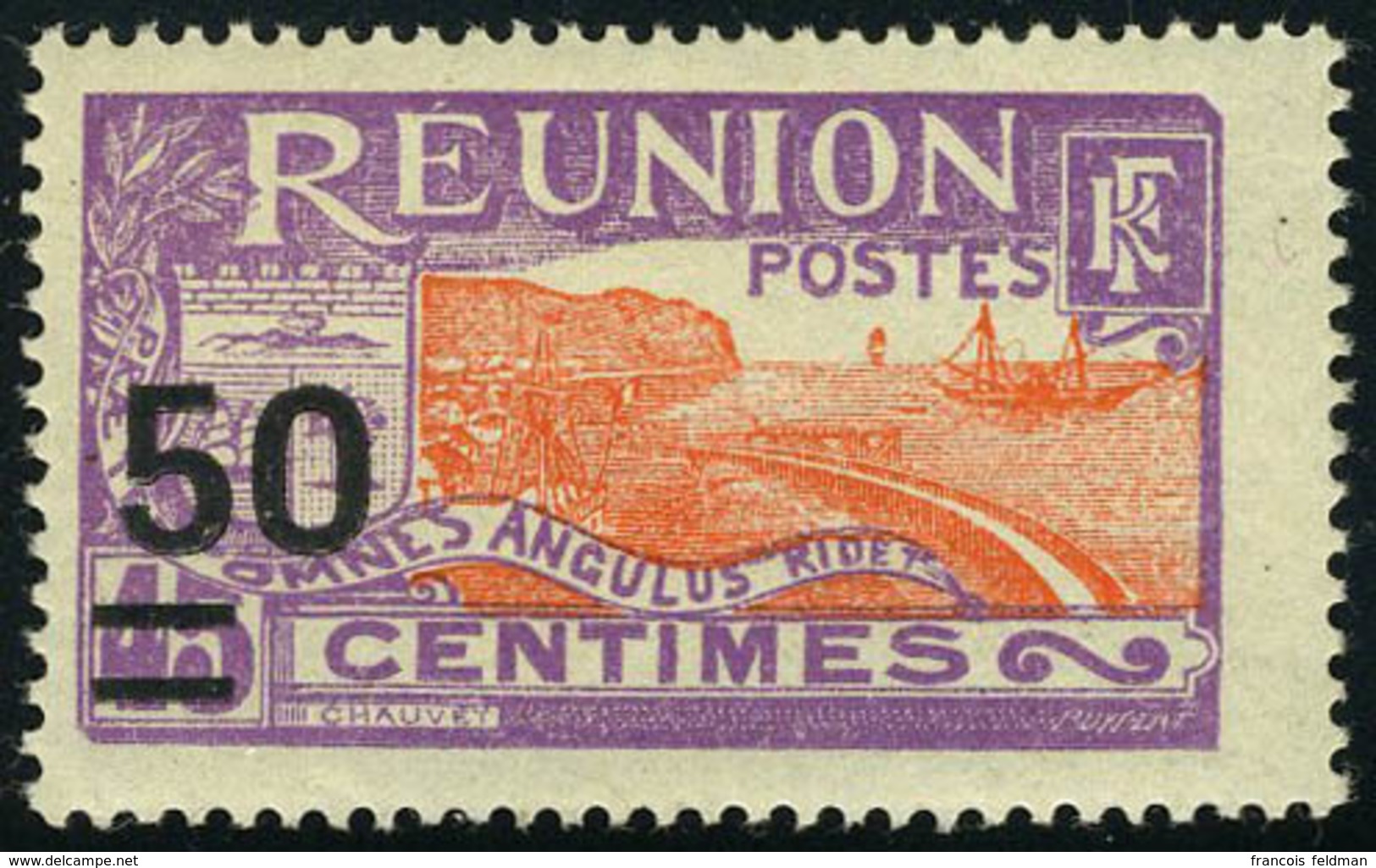 Neuf Sans Charnière N° 123A, 50 S/45c Violet Et Orange, TB - Sonstige & Ohne Zuordnung