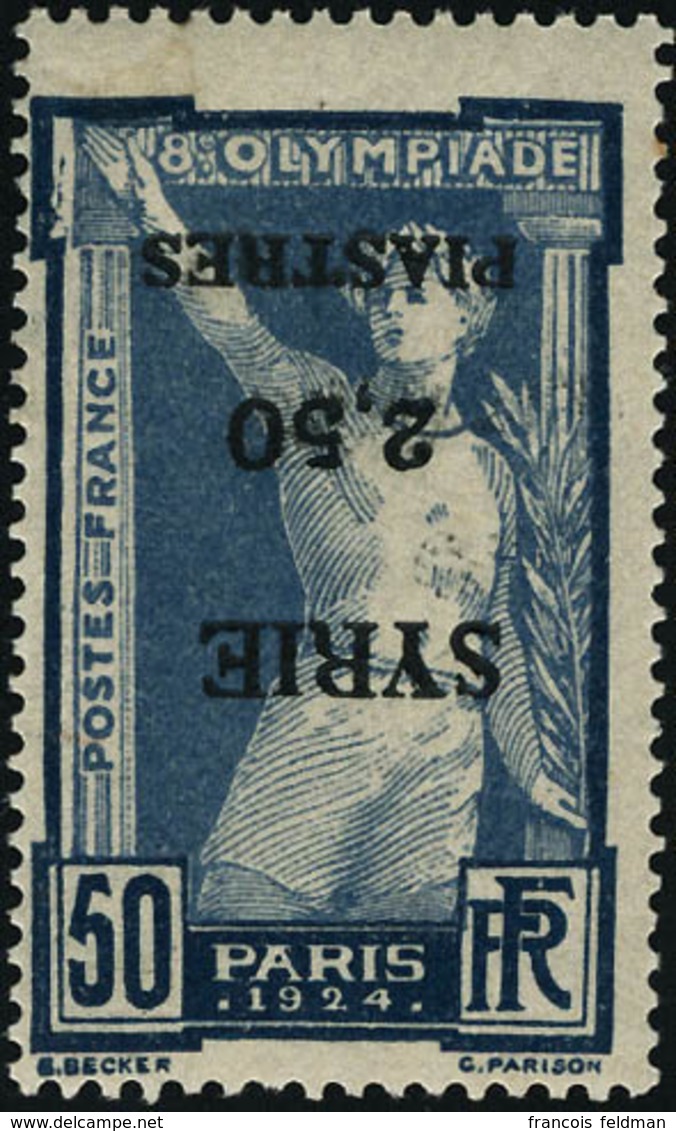 Neuf Avec Charnière N°122/125. La Série Jeux Olympiques 1924, Surcharges Renversées. T.B. Rare. Signé Calves - Andere & Zonder Classificatie