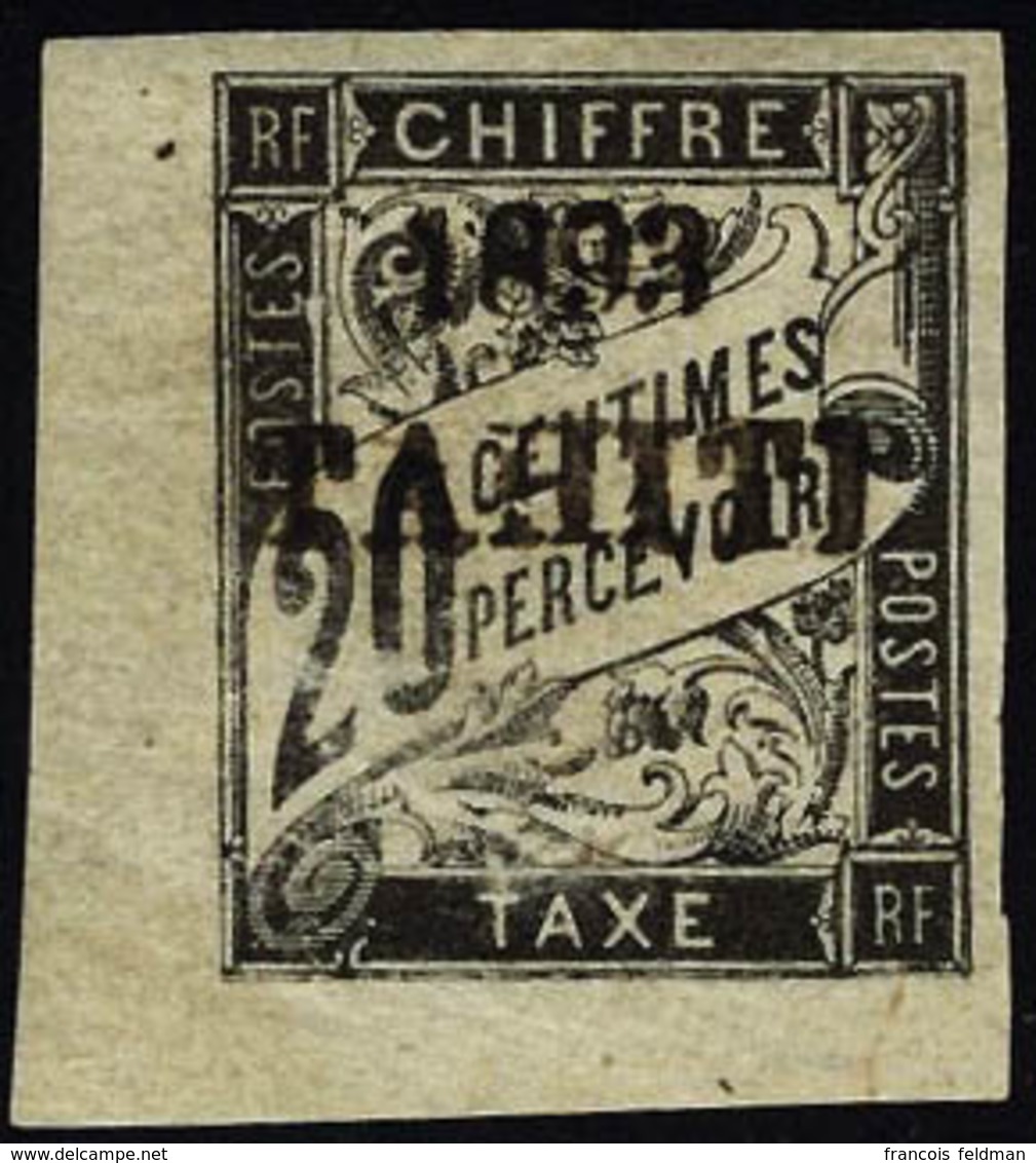 Neuf Avec Charnière N° 21, 20c Noir Tahiti 1893, Cdf, T.B. - Autres & Non Classés