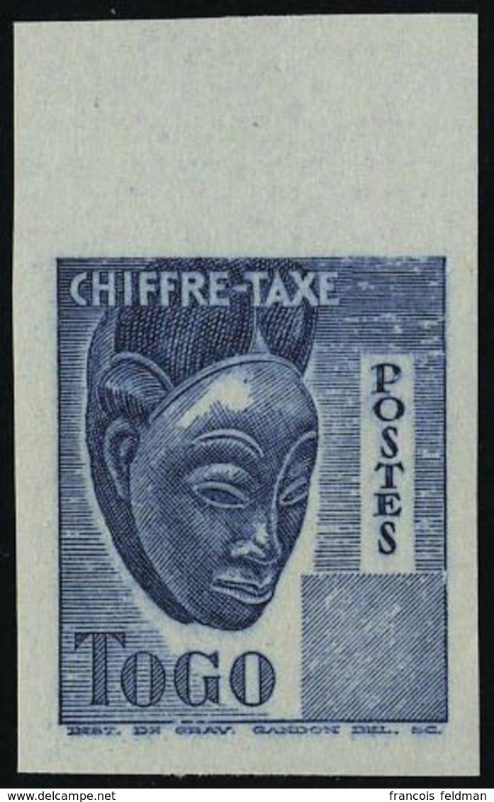 Neuf Sans Gomme Timbre Bleu Au Type De 1942 Sans Le Fond Ni La Valeur, ND, T.B. - Andere & Zonder Classificatie