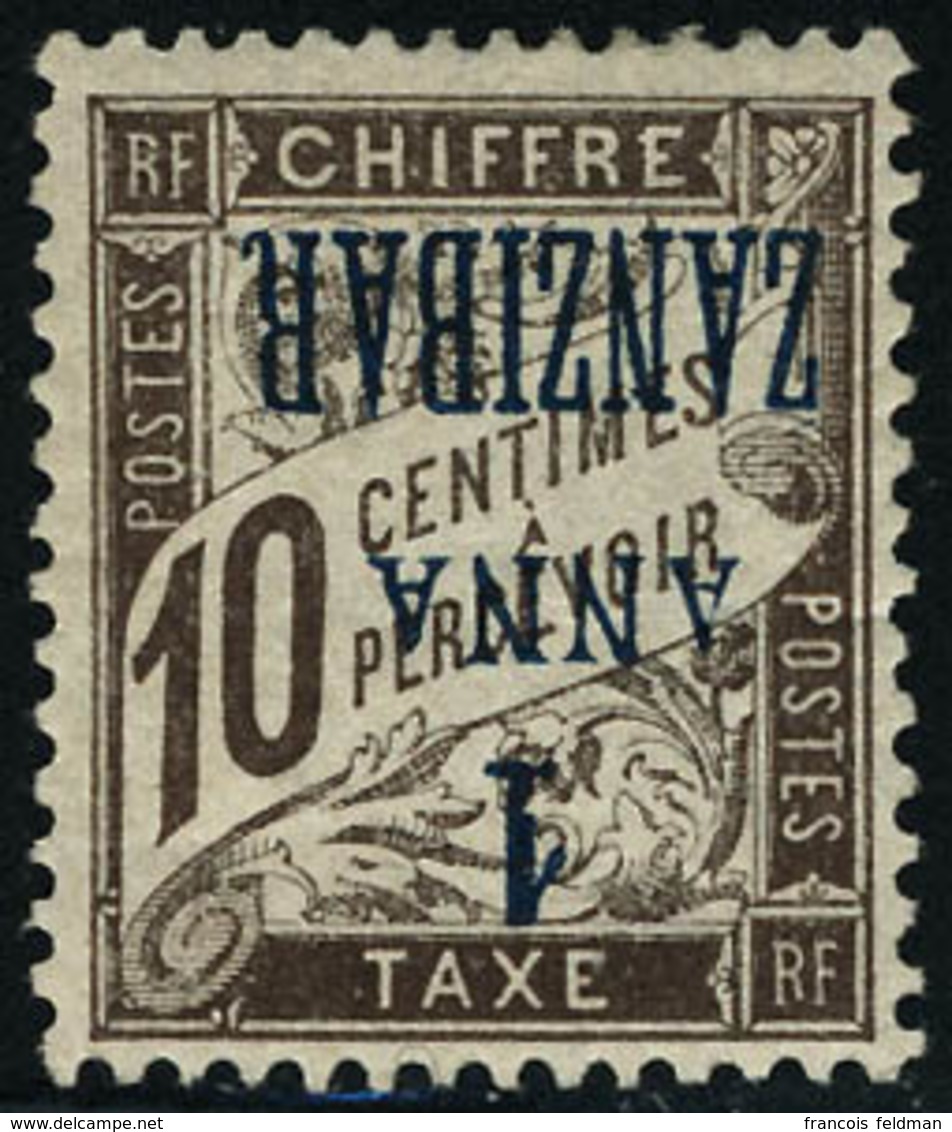 Neuf Avec Charnière N° 2a. 1a Sur 10c Surcharge Renversée, T.B. - Sonstige & Ohne Zuordnung