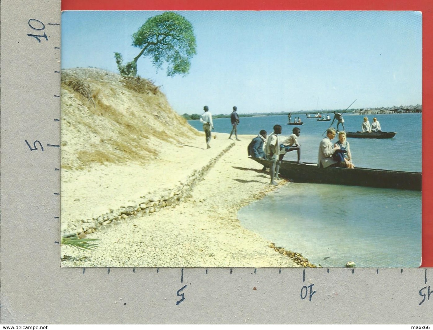 CARTOLINA NV SENEGAL - Fadiouth - Mussel Island - Native Boats - 10 X 15 - Senegal