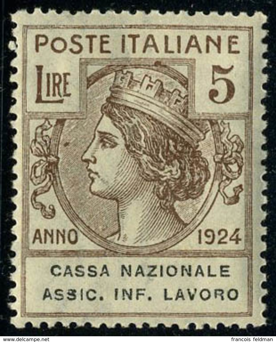 Neuf Avec Charnière Cassa Nazionale Assic. Inf. Lavoro - Sassone 17/23 - Andere & Zonder Classificatie