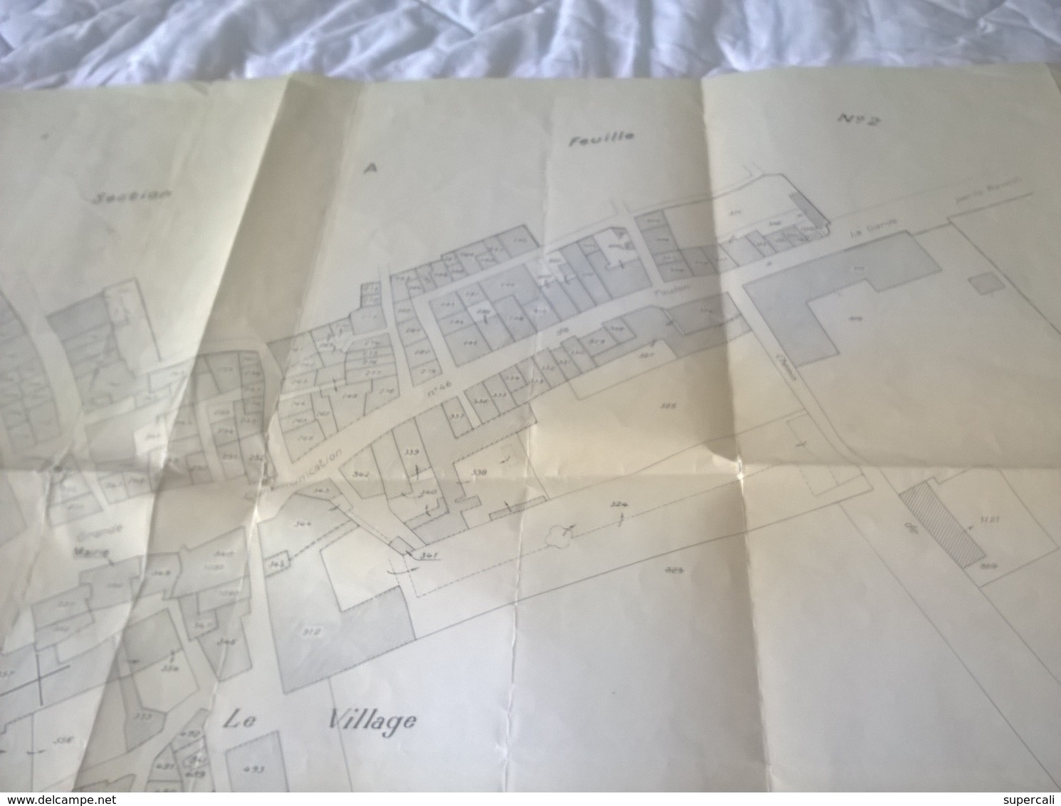 RT33.532  VAR .LA VALETTE DU VAR. PLAN DE LA VILLE  REVISE POUR 1934.  93 X73 cm