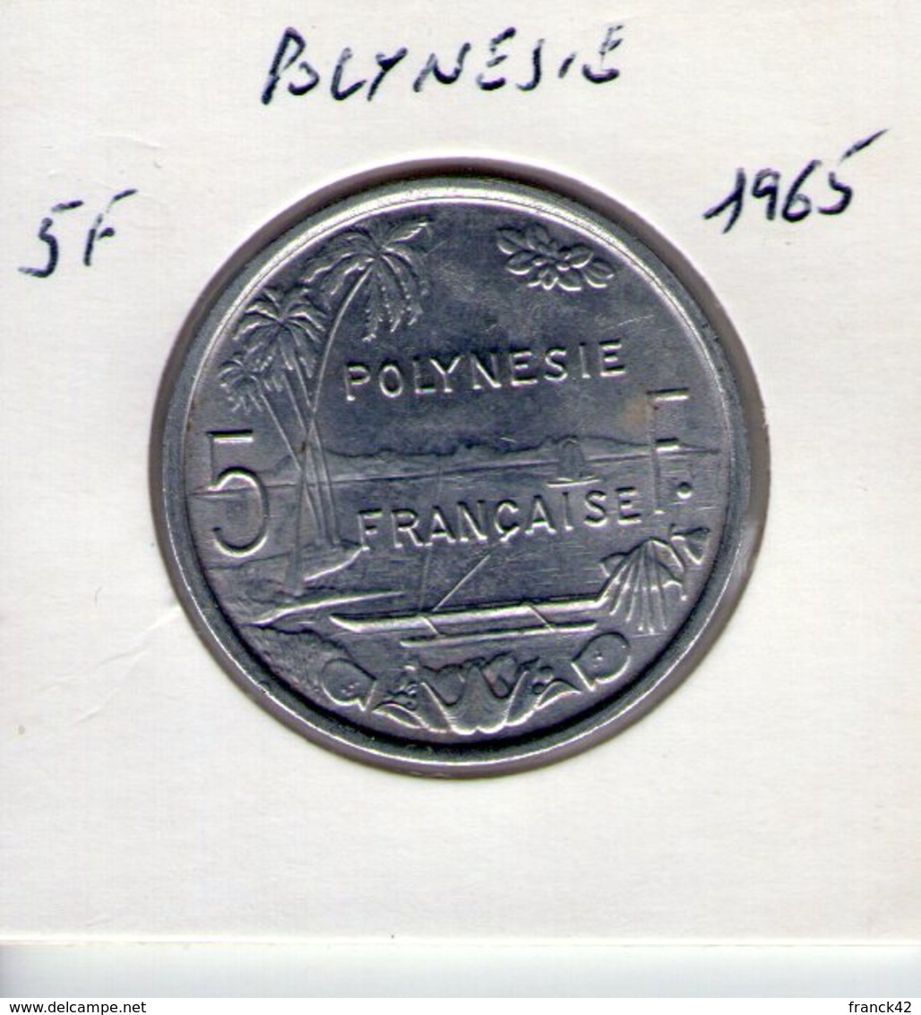 Polynésie Française. 5 Francs 1965 - Polynésie Française