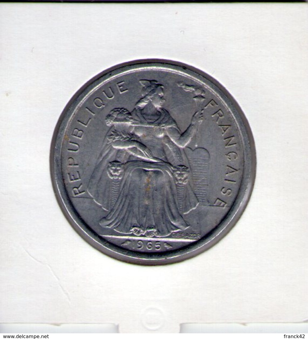 Polynésie Française. 5 Francs 1965 - Polynésie Française