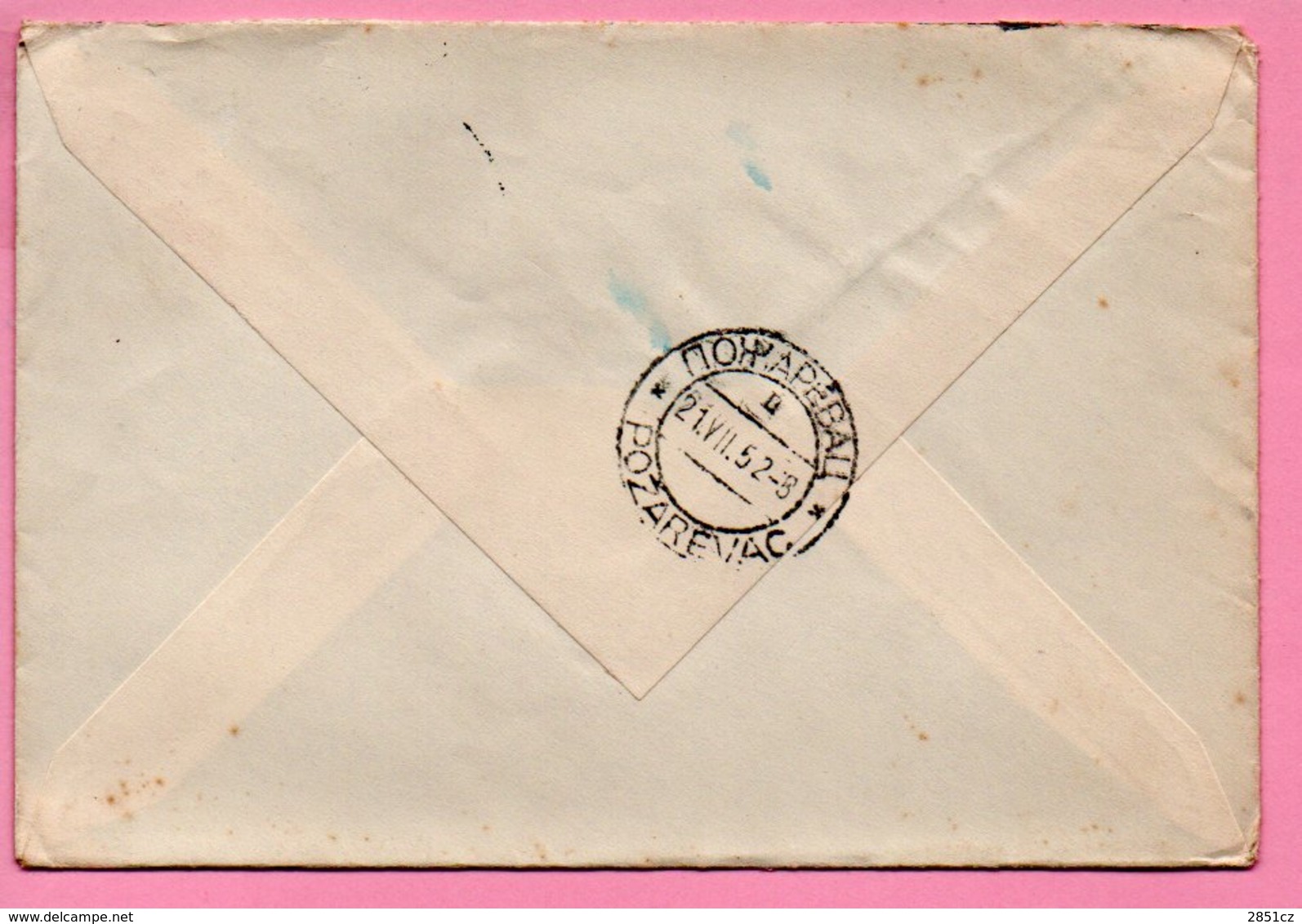 Letter - Celje, 13.8.1953. / Požarevac, 21.7.1952. (??)., Yugoslavia - Storia Postale