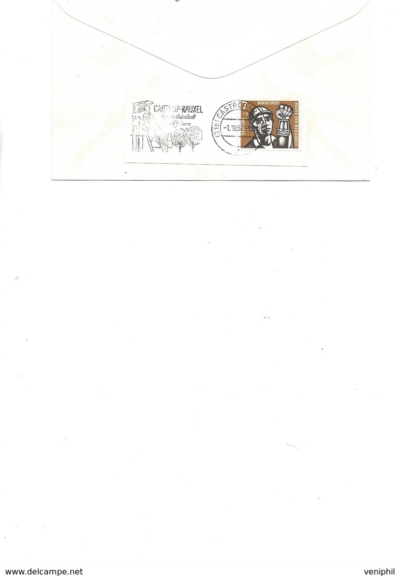 ALLEMAGNE - LETTRE RECOMMANDEE THEME MINES -AFFRANCHIE SERIE 142 A 145 - - Briefe U. Dokumente