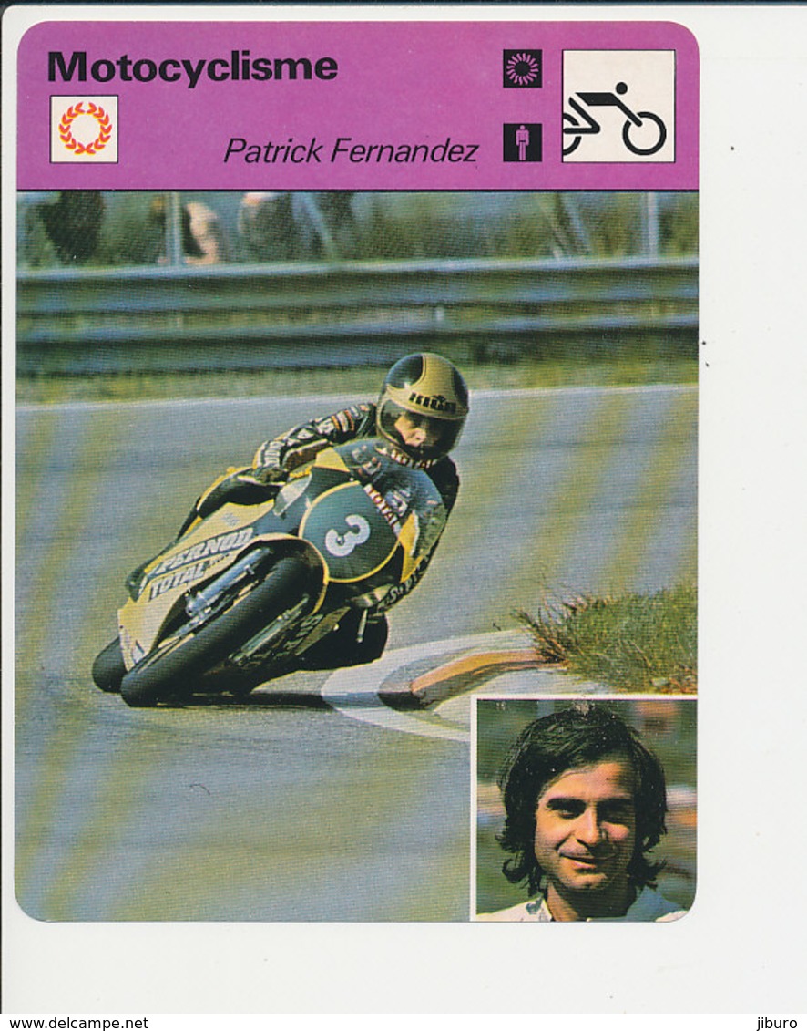 Patrick Fernandez à Imola En 1979 Fiche Motocyclisme Sport FICH-Moto-2 - Sports