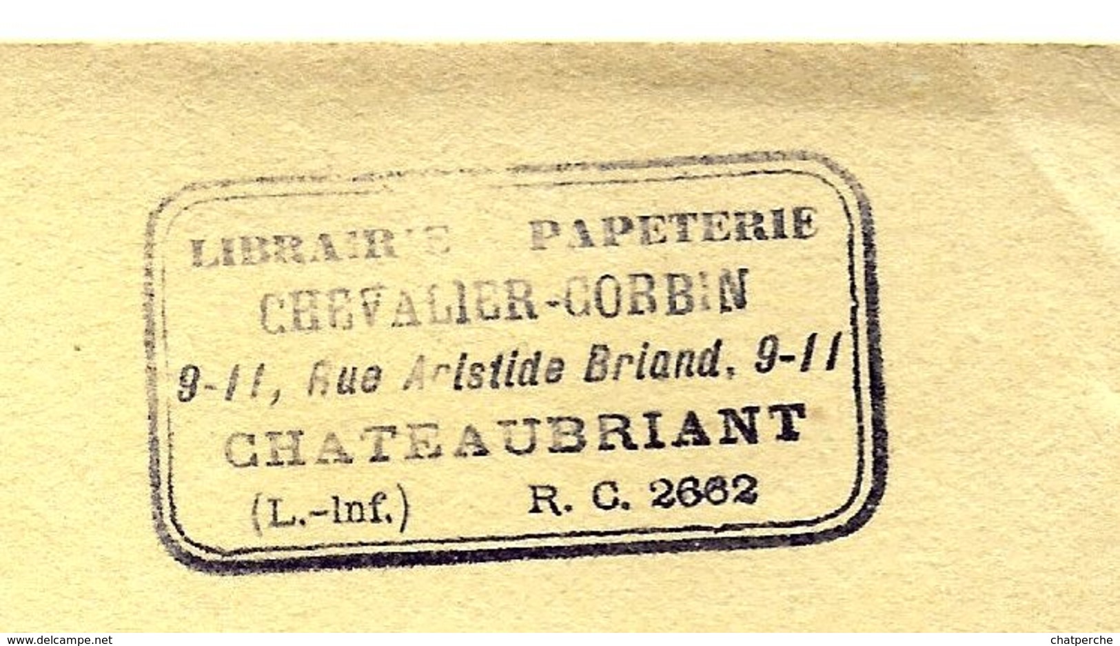 BUVARD BLOTTING PAPER DICTIONNAIRE LAROUSSE CACHET COMMERCE PAPETERIE A CHATEAUBRIANT - Papeterie