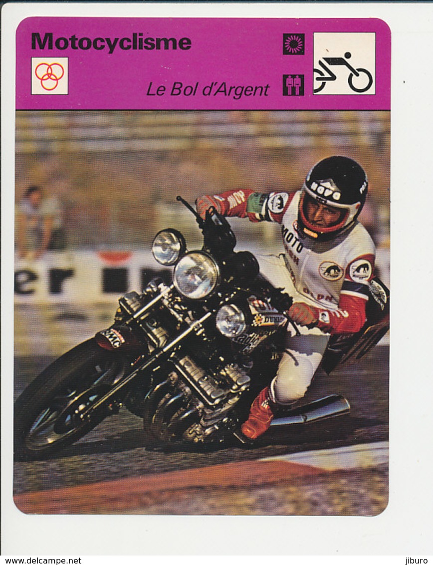 Le Bol D'Argent 1978 André Arimondo Honda 1000 CBX Fiche Motocyclisme Sport FICH-Moto-3 - Sport