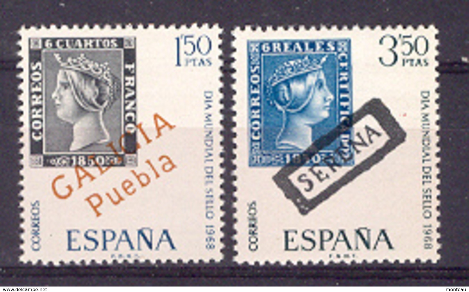 Spain 1968 - Dia Del Sello Ed 1869-70 (**) - Nuevos