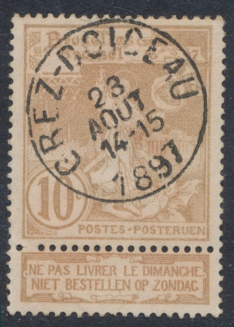 Expositions - N°72 Obl Simple Cercle "Grez-Doiceau" - 1894-1896 Ausstellungen