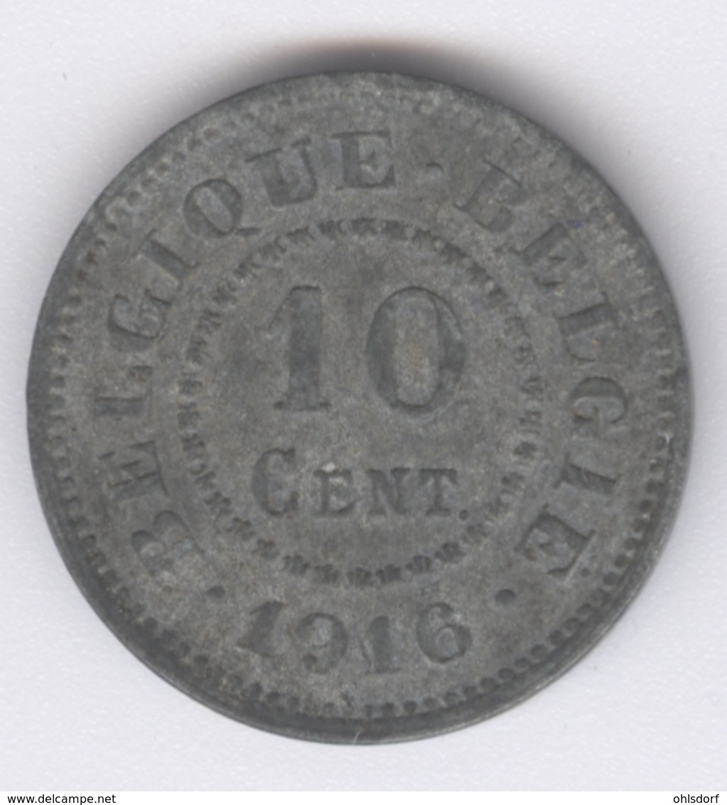 BELGIQUE 1916: 10 Centimes, KM 81 - 10 Cents