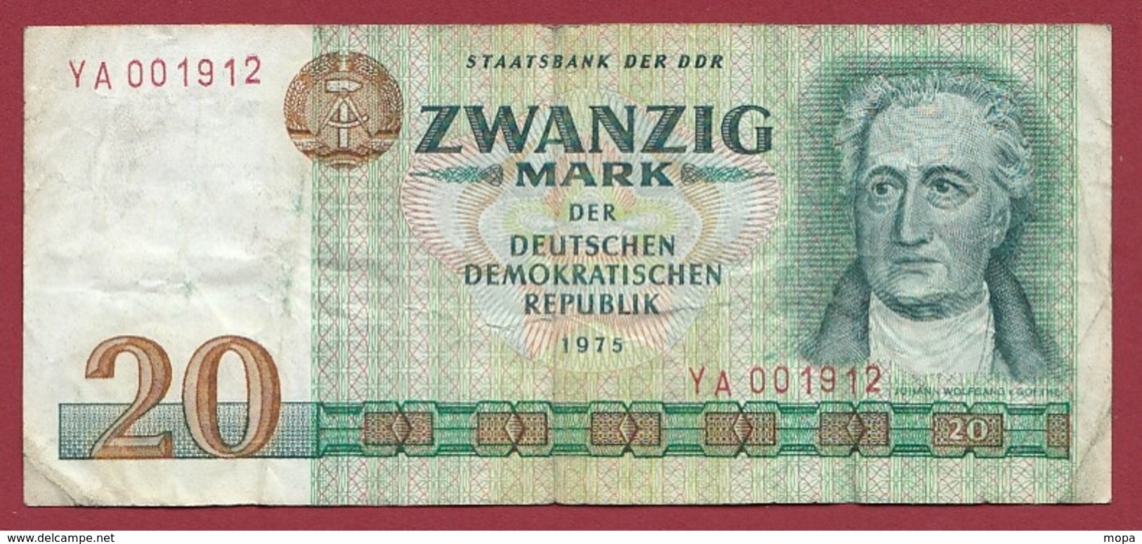 Allemagne --Ex RDA--- 20 Mark 1975 Dans L 'état - 20 Mark