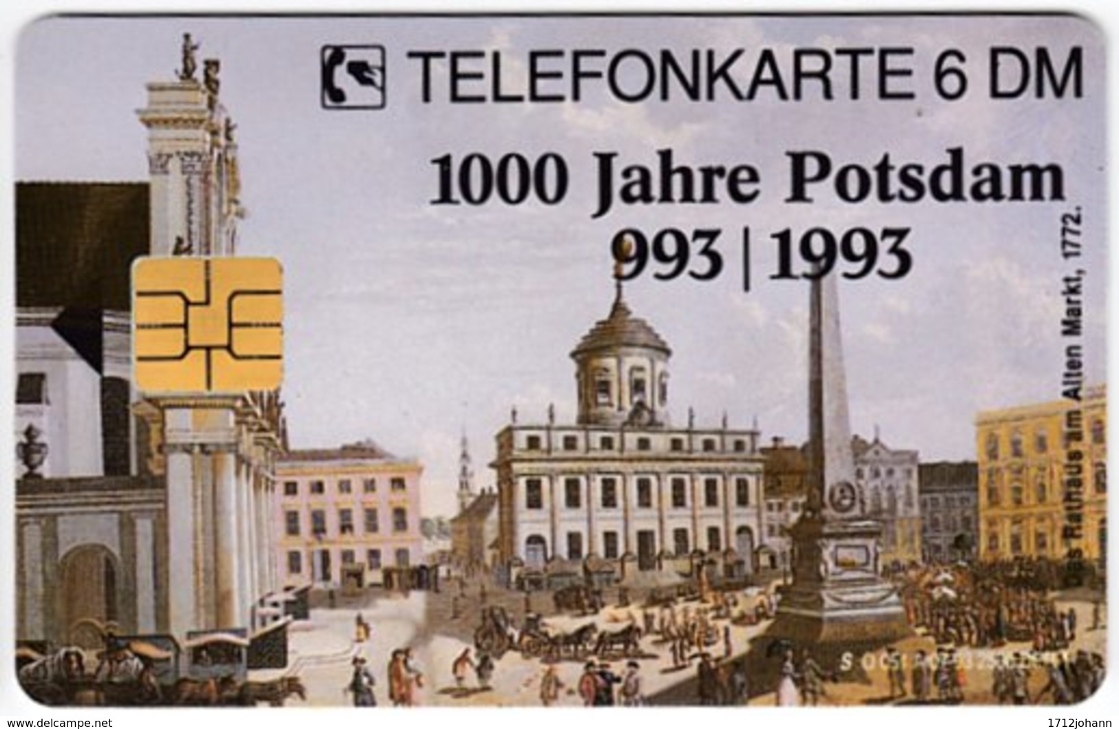 GERMANY O-Serie B-410 - 051A 07.93 - Painting, Historic Scene, Anniversary, Potsdam - MINT - O-Series : Series Clientes Excluidos Servicio De Colección