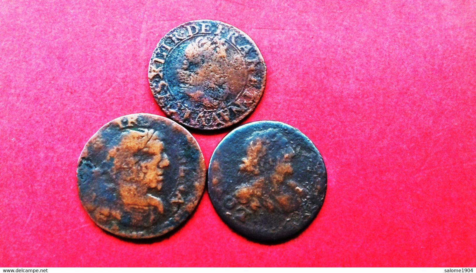 FRANKREICH Double Tournois 1630 1637 1639 LOT 3 Stück !!! Louis XIII (1610-1643) - 1610-1643 Ludwig XIII. Der Gerechte