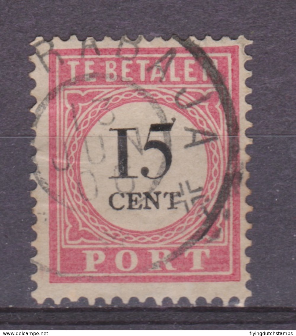 Nederlands Indie Netherlands Indies Port 17 TOP CANCEL SOERABAJA ; Portzegel, Due Stamp. Timbre Tax, Dienstmarke 1892 - Niederländisch-Indien