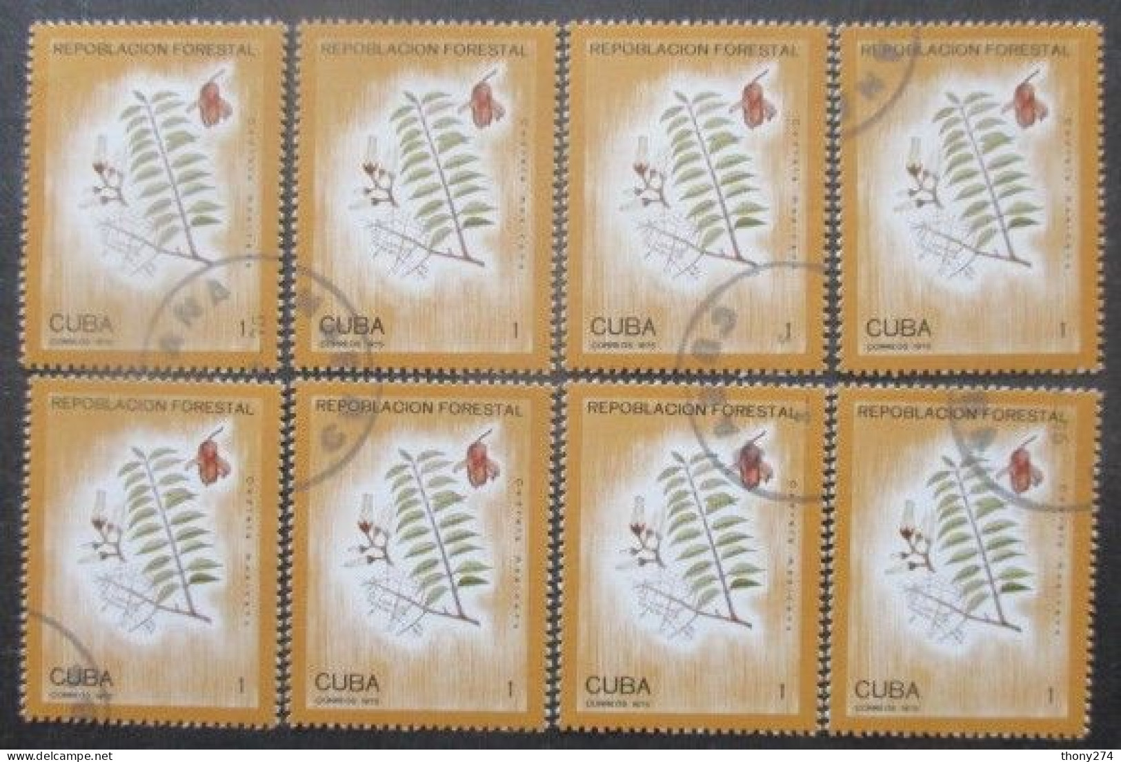 CUBA N°1861 X 8 Oblitéré - Collections (sans Albums)