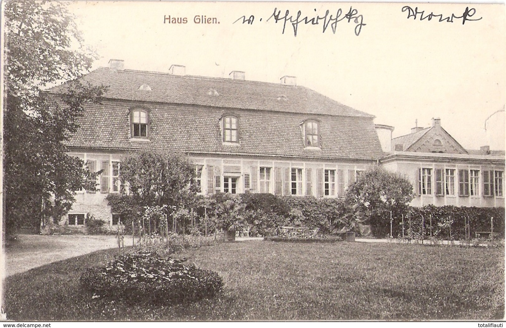 BAD BELZIG Haus Glien Herrenhaus Autograf Adel Gelaufen 21.1.1917 Als Feldpost - Belzig