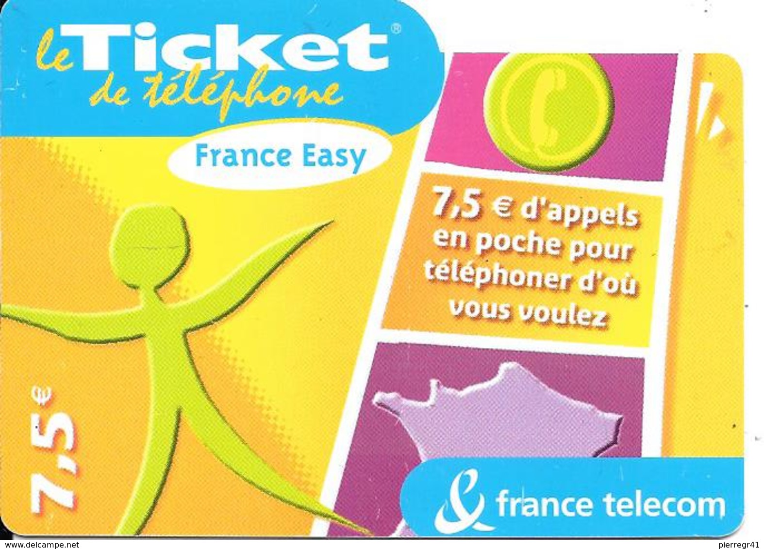 TICKET TELEPHONE-FRANCE- PU87-En POCHE VIOLET-SérieW- Code /4/3/3/3---30/04/2005-TBE- - FT