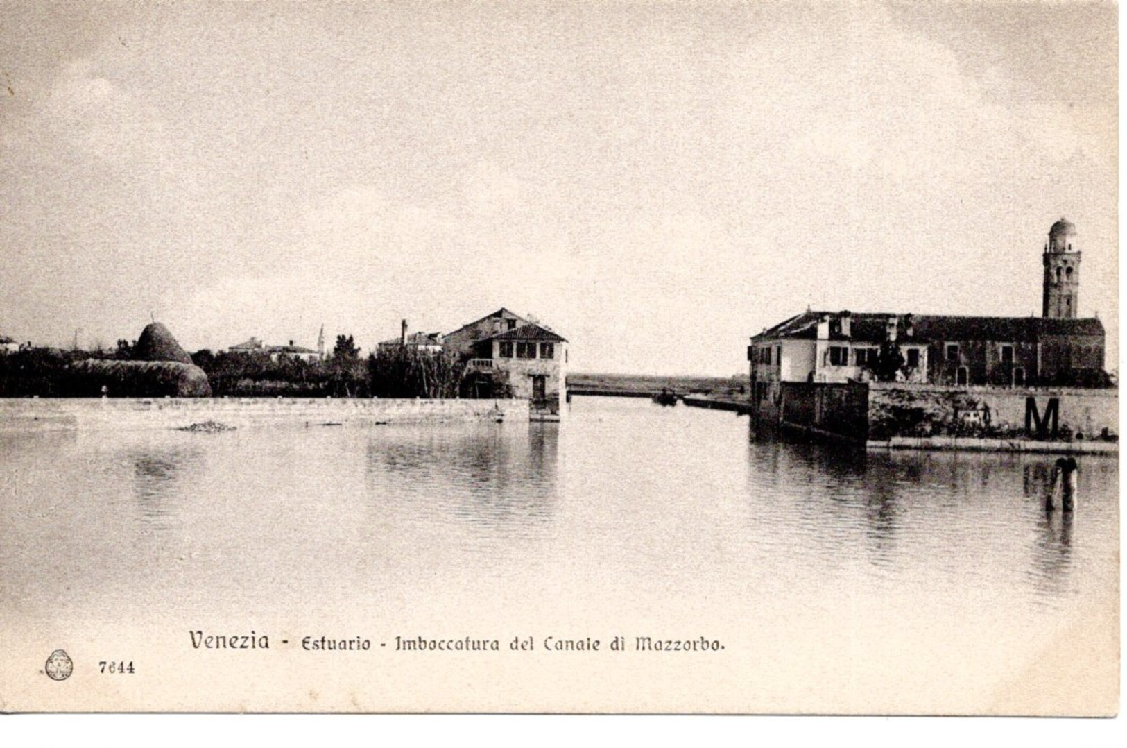 VENEZIA - ESTUARIO -  Imboccatura Del Canale Di Mazzorbo,   Ed. Brunner Como Zurigo, Stab. Eliografico, Um 1900 - Venezia