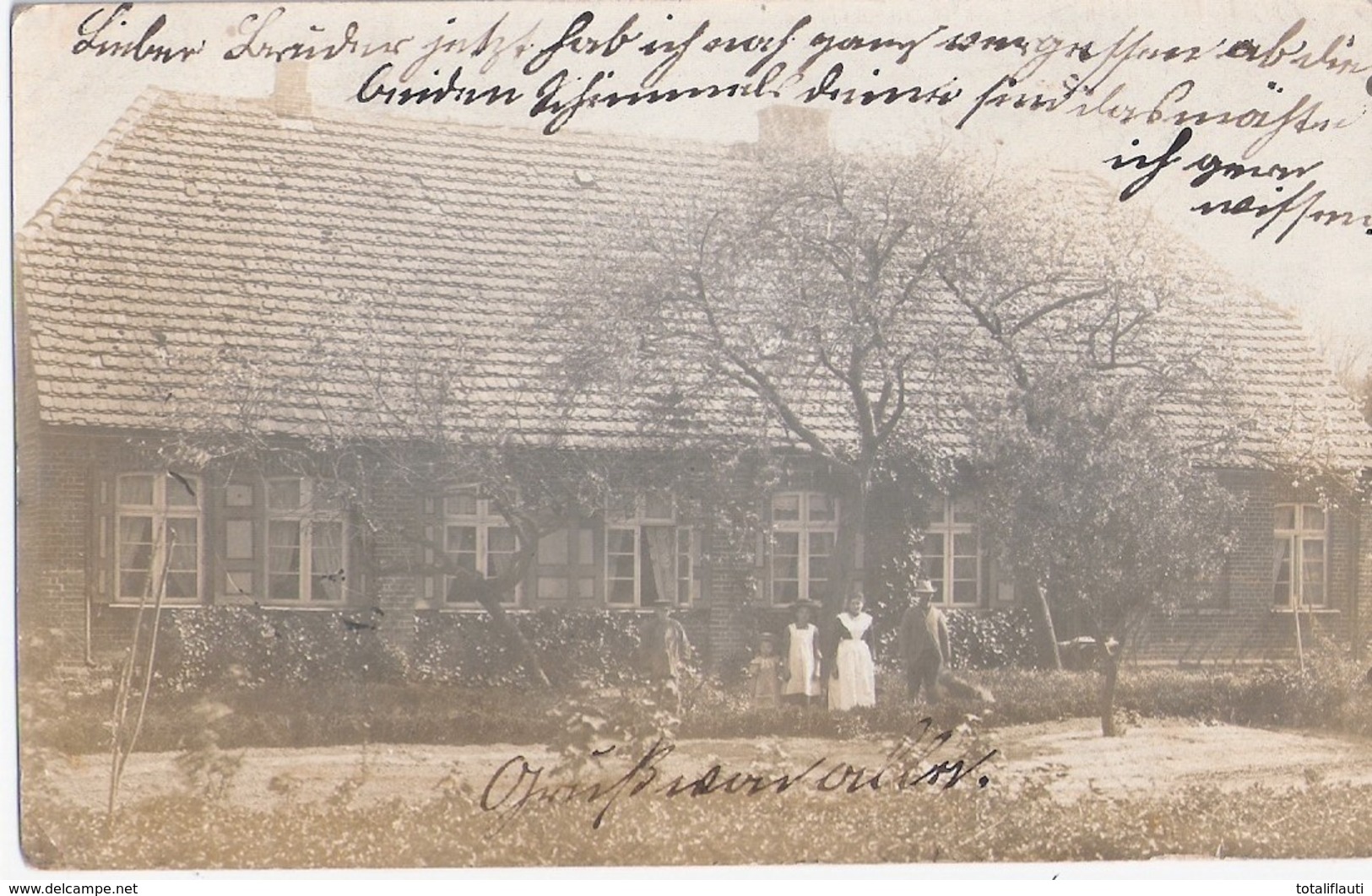 PASSIN Bei Bützow Bauernhaus Familie Kröchert Original Private Fotokarte Gelaufen 26.6.1911 Nach Buddenhagen1a1a17528b - Buetzow