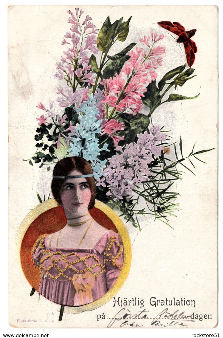 Cleo De Merode Swedish Edition Flora Serie I No 6 "Congratulation On Your First Birthday" - Tanz