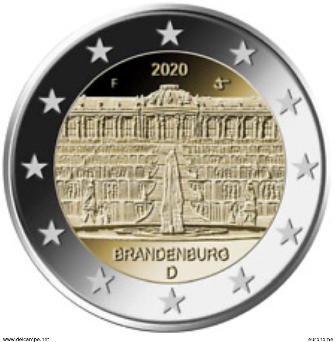 Duitsland 2020  2 Euro Commemo  Letter F   Atelier F    Brandenburg  UNC Uit De Rol  UNC Du Rouleaux - Allemagne