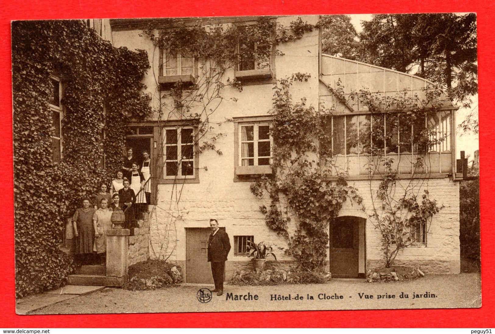 Marche En Famenne. Hôtel De La Cloche. Vue Prise Du Jardin. 1931 - Marche-en-Famenne