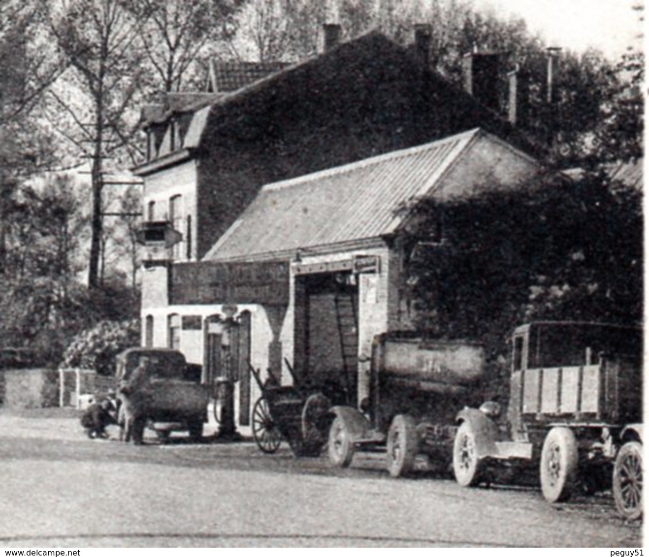 Marche En Famenne. Route De Liège. Garage. 1938 - Marche-en-Famenne