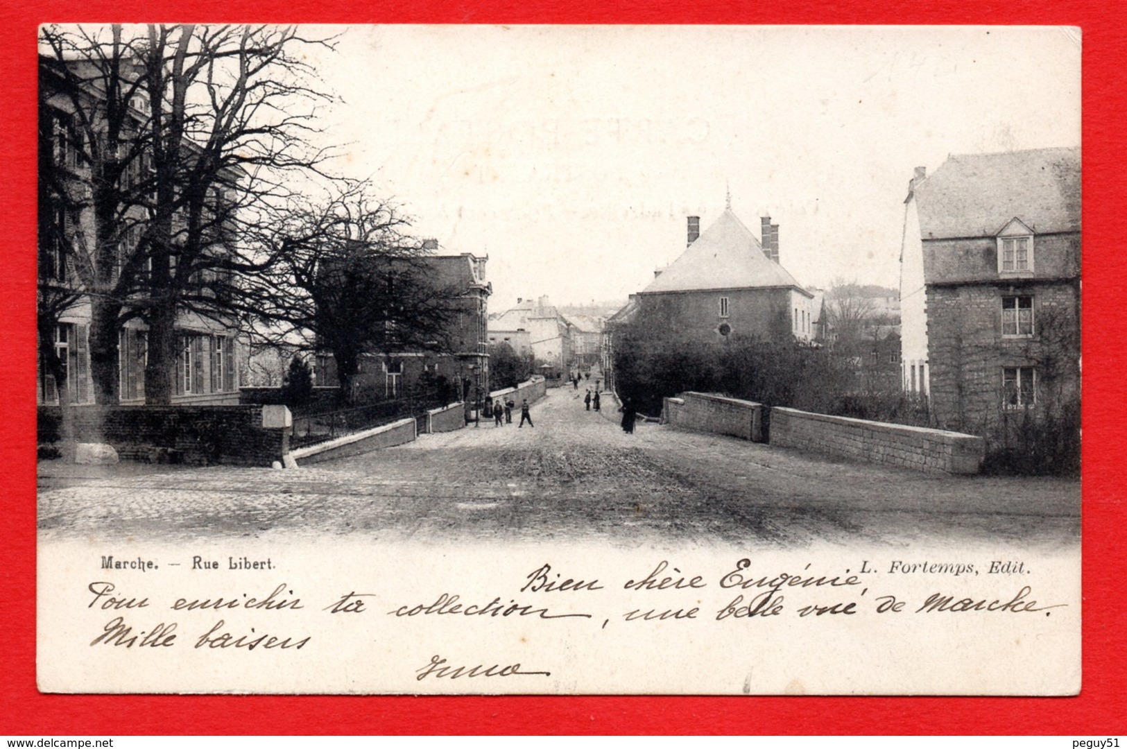 Marche En Famenne. Rue Victor Libert. 1903 - Marche-en-Famenne