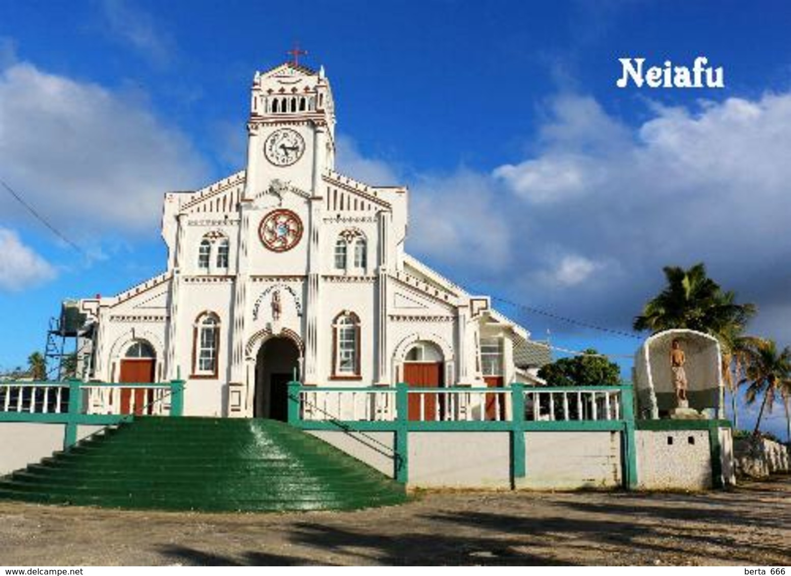 Tonga Neiafu Church New Postcard - Tonga