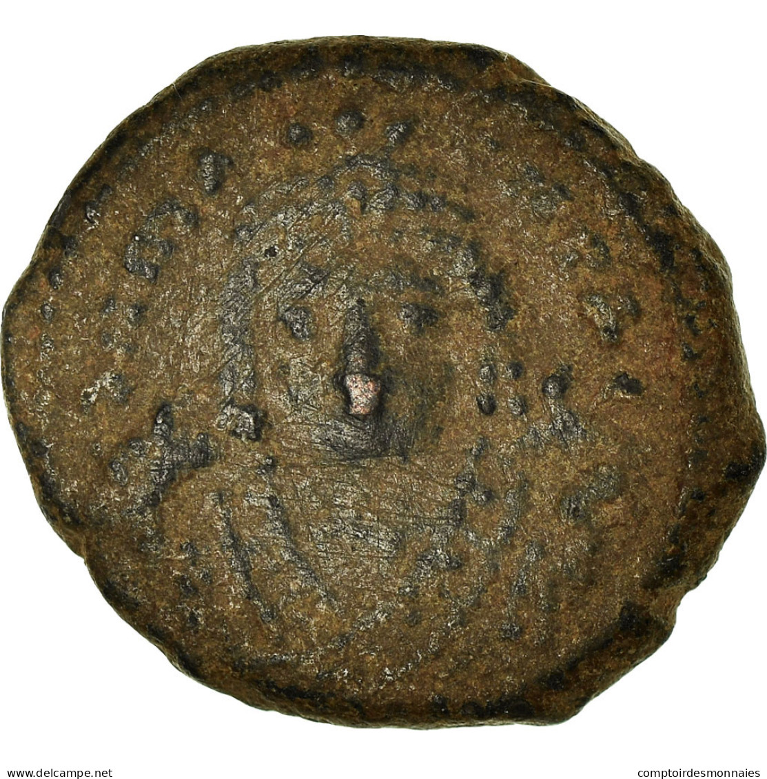 Monnaie, Maurice Tibère, Decanummium, 591-592, Antioche, TB+, Cuivre, Sear:537 - Byzantine
