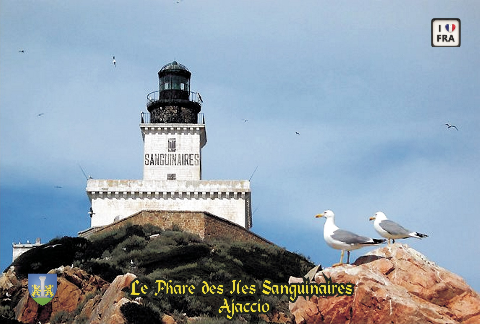 Set 6 Cartes Postales, Phares, Lighthouses Of Europe, France, Ajaccio, Le Phare Des Iles Sanguinaires - Fari