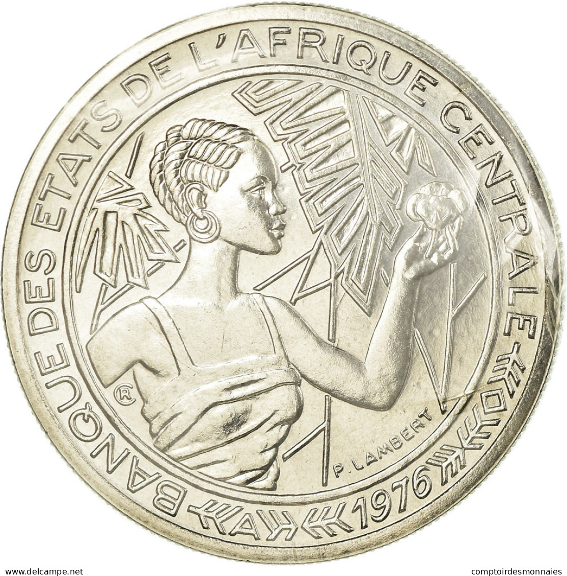 Monnaie, États De L'Afrique Centrale, 500 Francs, 1976, Paris, ESSAI, FDC - Gabon