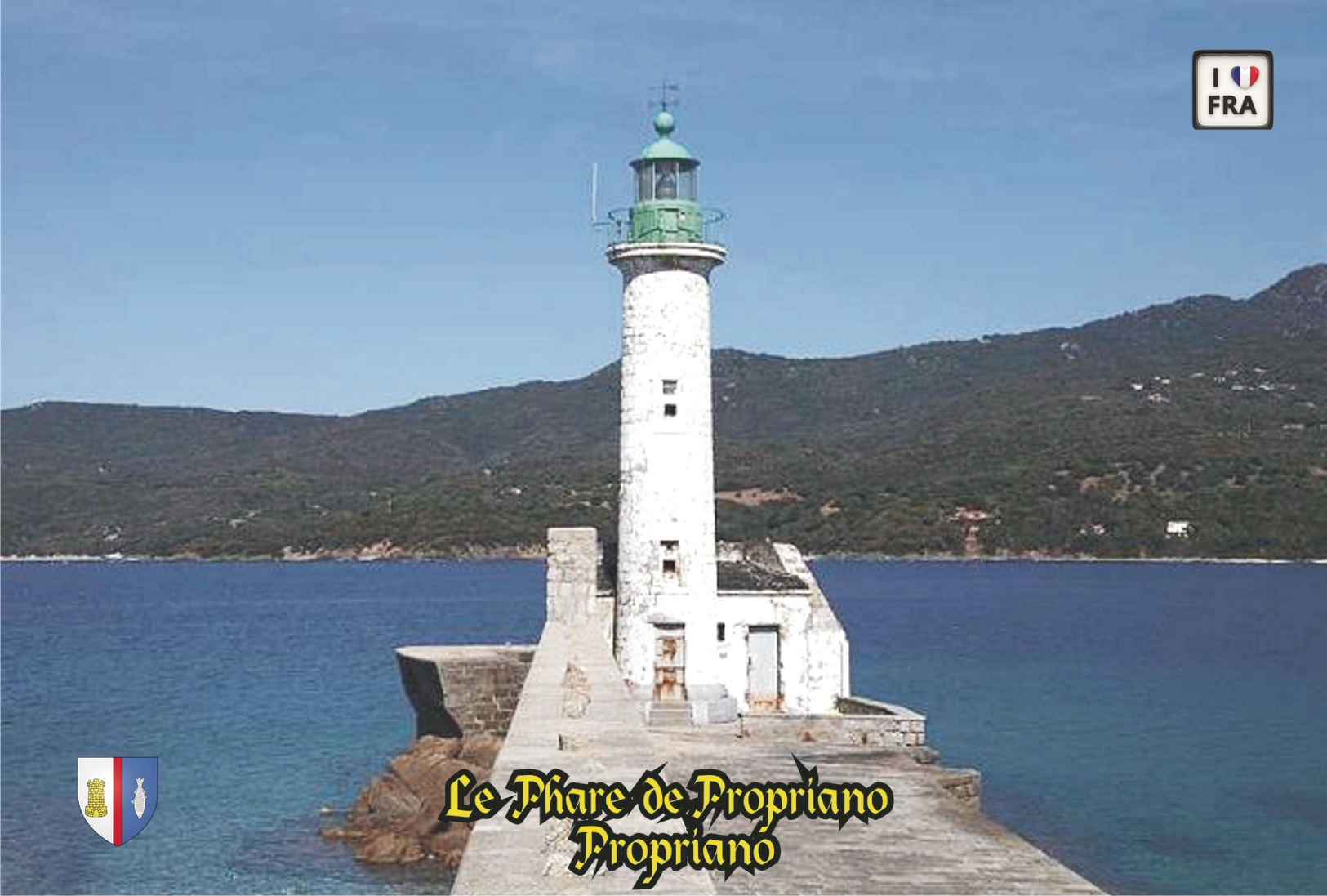 Set 6 Cartes Postales, Phares, Lighthouses Of Europe, France, Propriano, Le Phare De Propriano - Vuurtorens