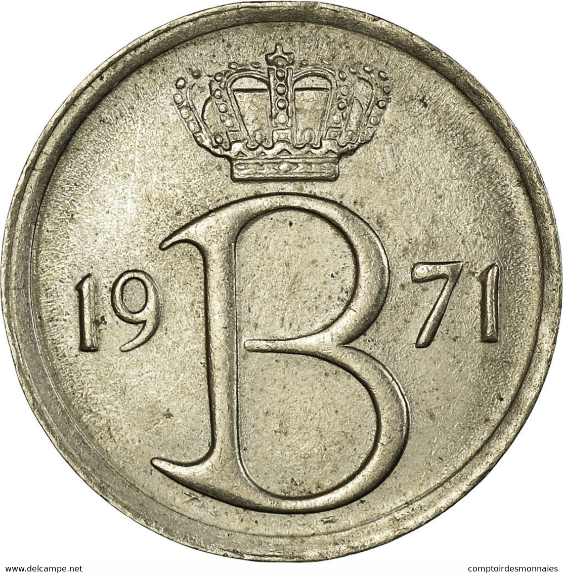 Monnaie, Belgique, 25 Centimes, 1971, Bruxelles, TTB+, Copper-nickel, KM:153.2 - 25 Centimes